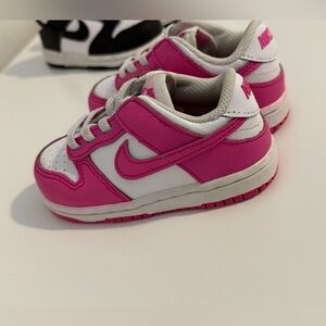 Nike Kids' Pink and White Sneakers 6C
